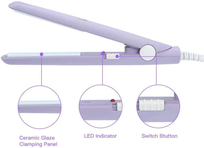 Mini Hair Straightener, Travel Size Straightening