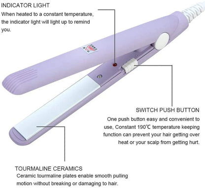 Mini Hair Straightener, Travel Size Straightening